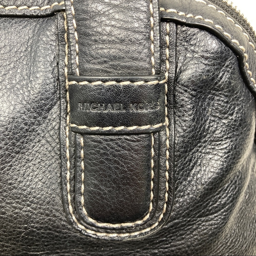 Michael Kors large black pebbled leather satchel - Picture 6 of 14